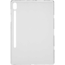 Case 4U Galaxy Tab S7 Fe Lte (T737-T736-T733-T730) Kılıf  Uyumlu C4U Tablet Süper Silikon Kapak-Renksiz