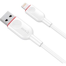 Case 4U Beyaz Zcl-02 Lightning USB Kablo