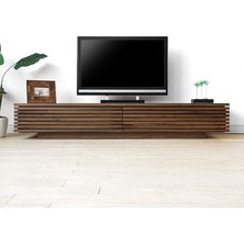 Rabi Mobilya Prestij Wood Ceviz Renkli Suntalam Malzemeden Üretilmiş Modern TV Ünitesi