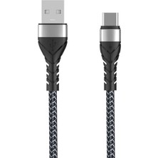 Case 4U Siyah Bax Type - C USB Kablo 1m