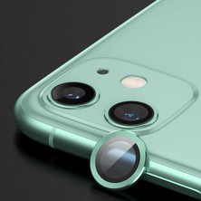 Case 4U iPhone 12 Uyumlu C4U Cl-07 Kamera Lens Koruyucu-Açık Yeşil