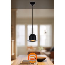 UltraMint Minimal Metal Sarkıt Siyah E27 Uyumlu Mutfak ve Salon Aydınlatması