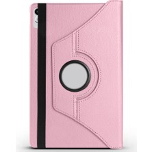Case 4U Lenovo Tab P11 11.5 (2.nesil) TB350UF Uyumlu C4U Dönebilen Standlı Kılıf-Pembe