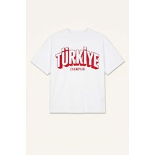 DeFacto Dünya Kupası Regular Fit Türkiye Baskılı Kısa Kollu Beyaz Tişört Erkek Bebek I4090A526HS