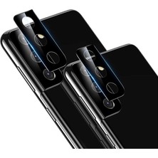 Case 4U Galaxy S21 Plus Uyumlu C4U Kamera Lens Koruyucu Cam Filmi-Siyah