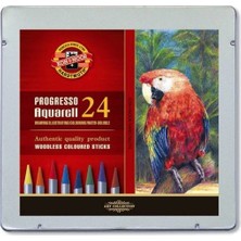 Koh-i-Noor Koh-I Noor Progresso Aquarell Ağaçsız Sulandırılabilir Boya Kalemi 24 Renkli Model