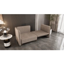 Yatuyu® Kahverengi Tekli Yataklı Refakatçi Koltuğu (Otel, Hastane, Rezidans, Genç Odası Koltuğu)