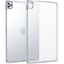 Case 4U iPad Pro 12.9 Pro 2020 (4.nesil) - Uyumlu Uyumlu C4U Tablet Süper Silikon Kapak-Renksiz