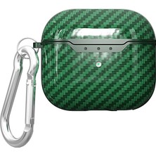 Case 4U Airpods 4 Kılıf Uyumlu C4U Airbag 05 Silikon-Yeşil