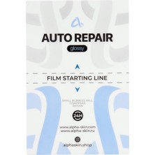 Alpha Skin Auto Repair Kendini Yenileyen 200 Mikron Şeffaf Nano Ekran Koruyucu Film 50 Adet-1 Paket 12X18CM