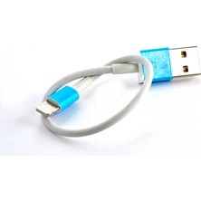 Case 4U Beyaz Lightning Beyaz 25-30 cm Kısa USB Kablo