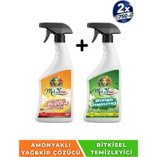 Mekselina Çok Amaçlı Bitkisel Temizleyici 750 ml + Yağ & Kir Çözücü Amonyaklı 750 ml