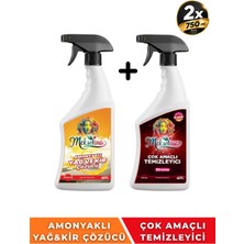 Mekselina Yağ & Kir Çözücü Amonyaklı 750 ml + Çok Amaçlı Temizleyici 750 ml