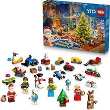 Die Grup LEGO City 2025 Yılbaşı Takvimi 60475 – 5 Yaş ve Üzeri Erkek ve Kız Çocuklar Için Yılbaşına Geri Sayım Yapan, Günlük Sürpriz Oyuncaklarla Dolu Yaratıcı Oyuncak Yapım Seti ve Hediye Fikri (186 Parça)