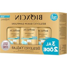 Die Grup Bioxcin Besleyici Yağlar Şampuan 3 x 300 ml – Kuru ve Yıpranmış Saçlar Için, 9 Çiçek Yağı, Pantenol ve Biocomplex B11 Içerikli, Sülfatsız