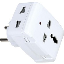 Die Grup Universal Priz Çevirici Dönüştürücü, Işıklı Çok Amaçlı Golyat Fiş, Ab (Europlug), Abd (Nema), Ingiltere, Avustralya-Çin, 110-250V Ac Geniş Voltaj Aralığı ve 13A-250W Yük Kapasitesi