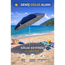 Hak-İş Oyuncak Hak-İş Lacivert 170 cm Ayarlanabilir Düz Renk Kumaş Plaj Şemsiyesi Geniş Gölge Alanı Sunar
