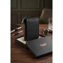 Grande Style 01786 Unisex Fermuarlı  Deri Cüzdan