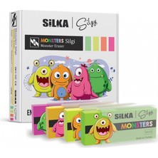 Silka Monster Silgi Büyük  4 Adet