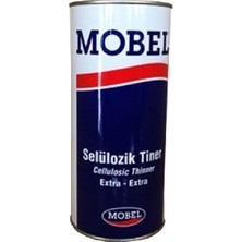 Mobel Selülozik Tiner 0,900 L Profesyonel Kalite Selülozik Sistemler İçin Özel Solvent