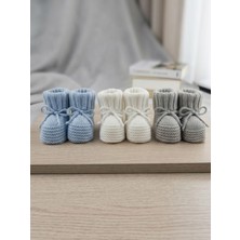 İda Triko Triko Üçlü Bebek Patik Set