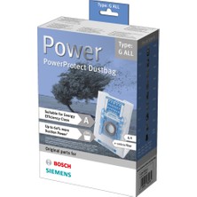 Bosch Elektrikli Süpürge Toz Torbası G ALL Modeli 4 Adet Mikro Filtre ile Yüksek Emiş Gücü
