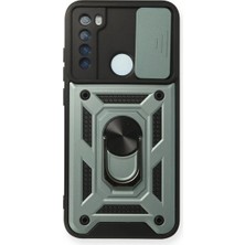 Kent Collection Note 8 Kılıf Pars Lens Yüzüklü - Yeşil
