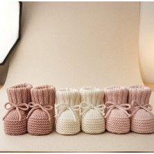 İda Triko Triko Üçlü Bebek Patik Set