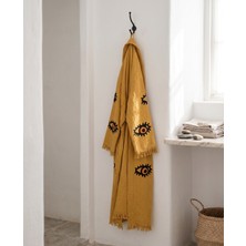 Orbit Müslin Kimono Bornoz, Saçaklı Plaj Elbisesi, Yazlık Sabahlık, Hafif Kurulanma Örtüsü, Spa Hamam Havuz ve Tatil Kullanımı