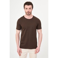 MCR Düz Slim Fit Bisiklet Yaka %100 Pamuk Kısa Kol Erkek T-Shirt