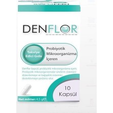 DENFLOR Probiyotik 10 Tablet İçeren Takviye Edici Gıda Türkiye Menşeli