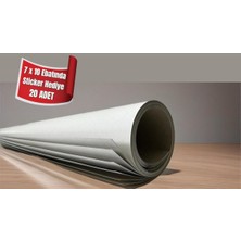 Orbak Kağıtçılık Ekstra 100 x 150 cm Lüks Krome Çeyiz Paket Ambalaj Kağıdı Önü Beyaz Arkası Gri 10 Adet