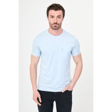MCR Düz Slim Fit Cepli Bi-Stretch Interlok T-Shirt