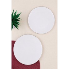 Tabak Evi Porselen Chic Platin Yaldızlı Servis Tabağı 24,50CM 2 Li