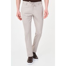 MCR Desenli Super Slim Fit Beli Lastikli Ipli Erkek Pa