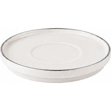 Kütahya Porselen Bone Desire Çay Tabağı 12CM Platin Yaldızlı Tekli