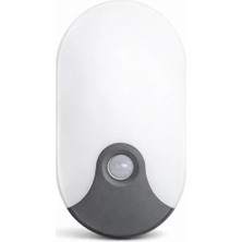 K2 Global 15W Sensörlü Oval LED Duvar Armatürü – 1360LM – 6500K – Hareket Sensörlü
