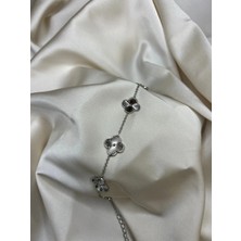 Roha Çelik Silver Clover Bileklik