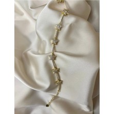 Roha Çelik Gold Sparkle Bileklik