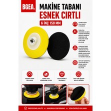 Bgea Premium Makine Tabanı Esnek Cırtlı Sarı 6 Inç 150 mm