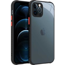 Case 4U iPhone 12 Pro Kılıf ​​C4U Kaff Kapak-Siyah