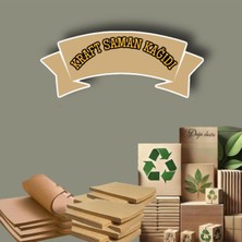 Orbak Kağıtçılık A4 Kraft Saman Kağıdı Paketleme Hobi Etiket Kağıdı 170 Gram 50 Adet (0,53KG)