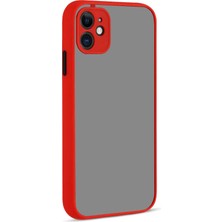 Case 4U iPhone 12 Kılıf C4U Hux Kapak-Kırmızı