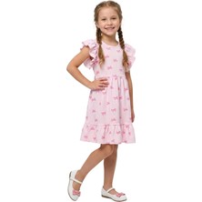 New Kids Fiyonk Detaylı Pmb  Kız Çocuk Elbise