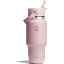 Hydro Flask Geniş Kapak Pipetli Seyahat Tipi Termos 710 ml (24 Oz) - Trillium Pembe