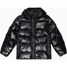 Canada Goose Kids Crofton Siyah Çocuk Kaz Tüyü Mont