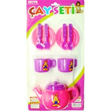 Kette Orta Boy Çay Seti 9 Parça Plastik Eğlenceli Oyun Seti 3-6 Yaş Aralığına Uygun