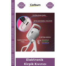Carlburn Özel Üretim Isıtmalı Şarj Edilebilir Profesyonel Kalıcı Etki USB Kozmetik Elektronik Kirpik Kıvırıcı