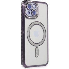 Kent Collection 13 Kılıf Joke Simli Magneticsafe Kılıf - Derin Mor