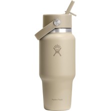 Hydro Flask Geniş Kapak Pipetli Seyahat Tipi Termos 710 ml (24 Oz) - Oat Bej